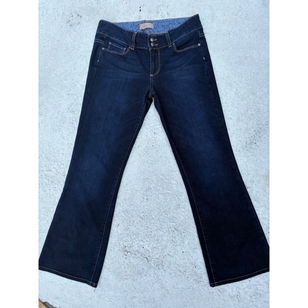 Y2K Heritage Bootcut Lowrise Paige Premium Denim Womens 28 Dark Wash Jeans